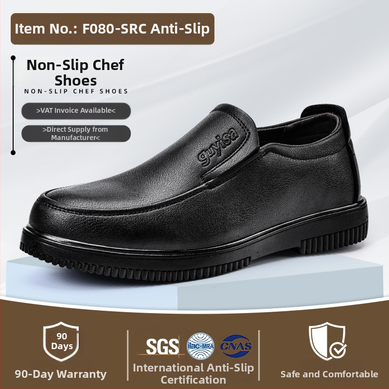 Qingya Letné kuchárske topánky Pánske profesionálne protišmykové RC vodeodolné a olejuvzdorné bezpečnostné topánky do kuchyne Ochranné topánky