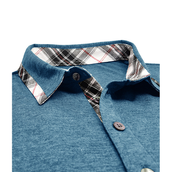 2024. gada vasaras Eiropas un Amerikas vīriešu īsroku T-krekls ar atloku, ārējās tirdzniecības vīriešu POLO krekls ar pārrobežu augšdaļu, rūtains polo krekls