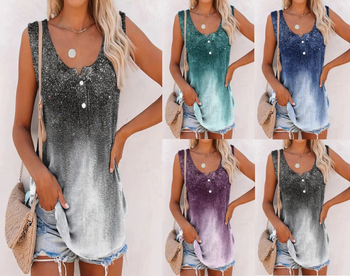 Vestă casual deschisă, lejeră, cu imprimeu tie-dye, pentru femei, cu explozii transfrontaliere europene și americane, Amazon 2023