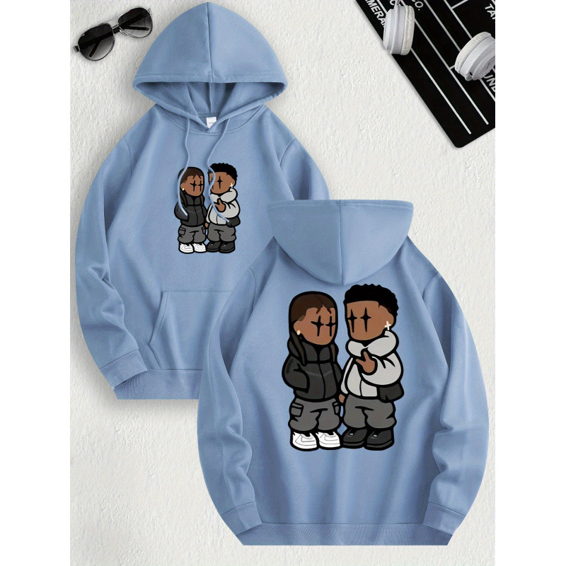 Pánska mikina s kapucňou ndy s flísovou podšívkou a klokaním vreckom v tvare C