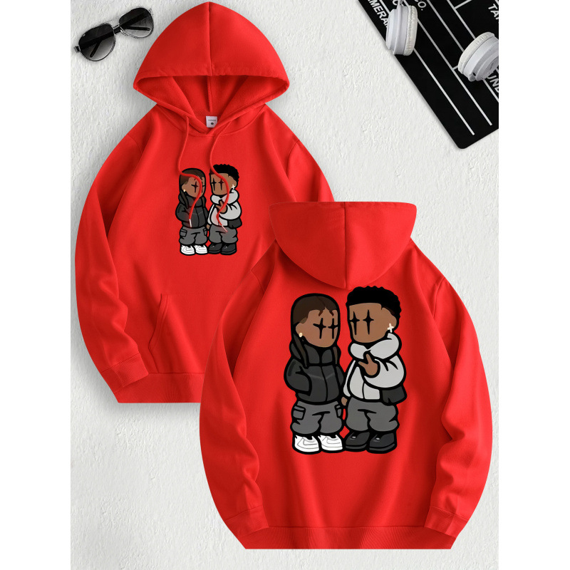 Pánska mikina s kapucňou ndy s flísovou podšívkou a klokaním vreckom v tvare C