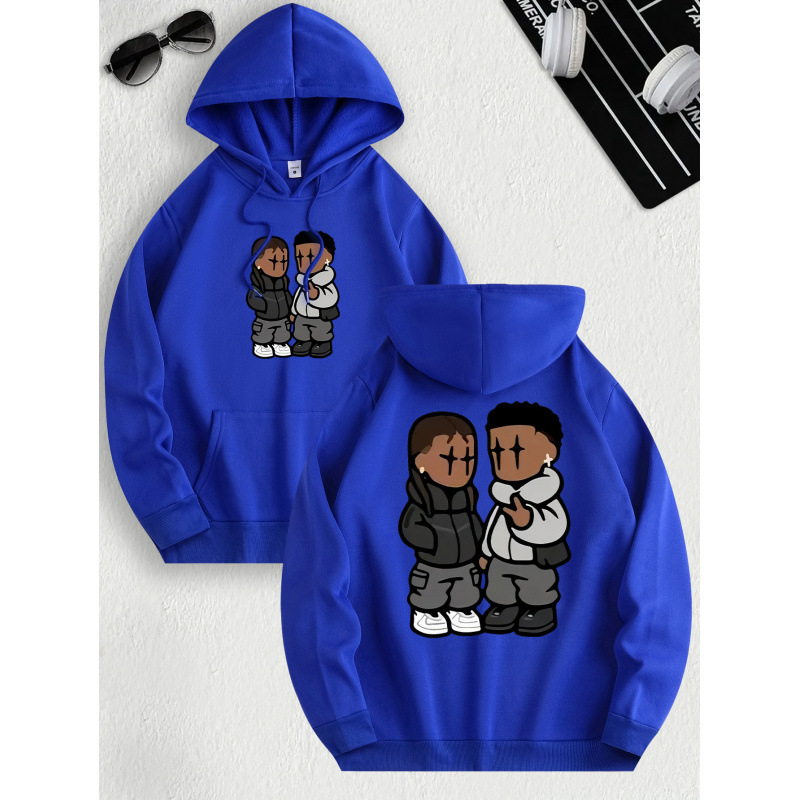 Pánska mikina s kapucňou ndy s flísovou podšívkou a klokaním vreckom v tvare C