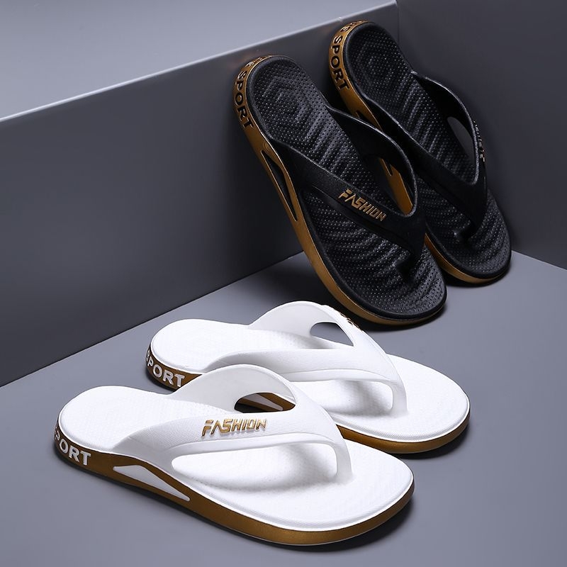 Čības Vīriešu vasaras biezas zoles pretslīdes iešļūcenes Vīriešu supermīkstas virsdrēbes Mājas vannas istaba Nodilumizturīgas vasaras sandales