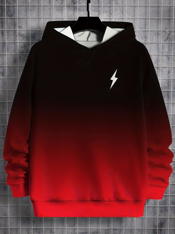 2024 primăvara și toamna nouă hanorac transfrontalier stil european și american modă all-match 3D imprimat hanorac bărbați confortabil vintage cu glugă