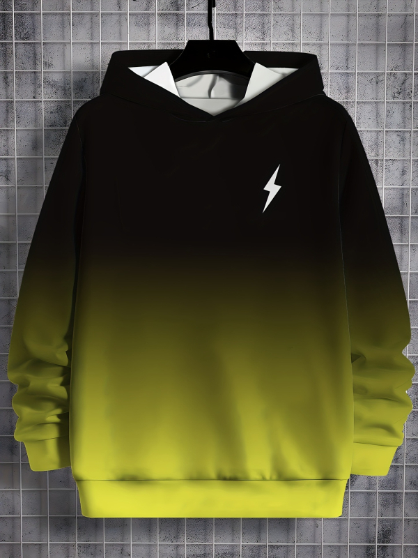 2024 primăvara și toamna nouă hanorac transfrontalier stil european și american modă all-match 3D imprimat hanorac bărbați confortabil vintage cu glugă