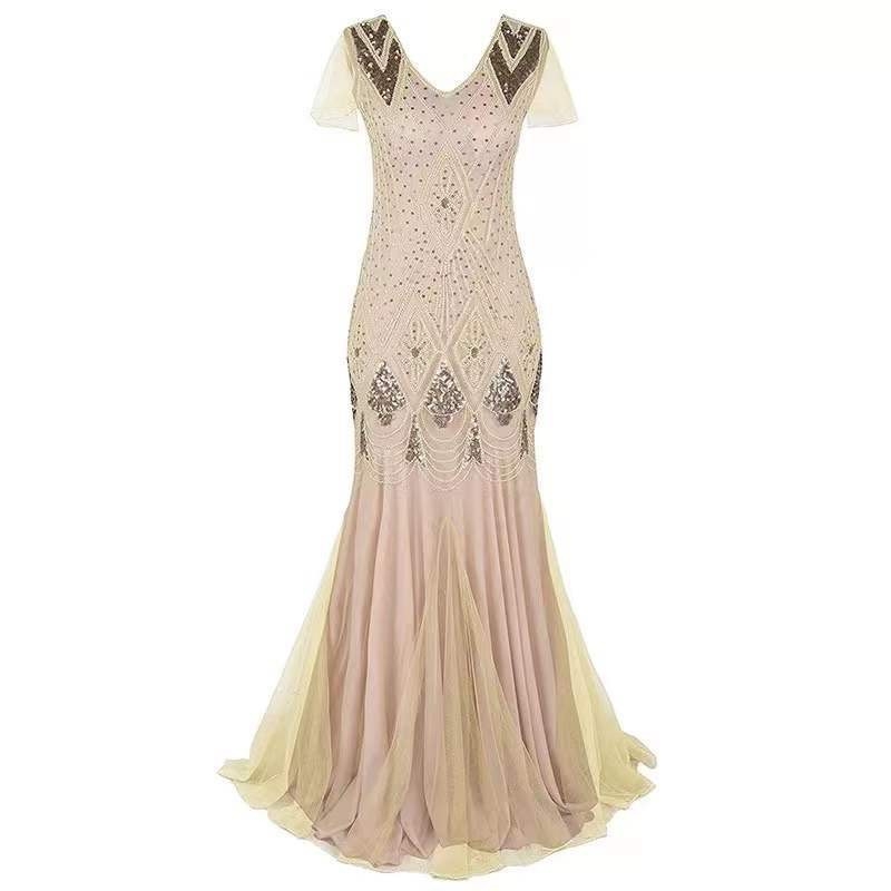 Pulmakleit Amazoni piiriülene 1920. aastate litritega retrokleit pluss-suuruses banketist naiste õhtukleit peokleit