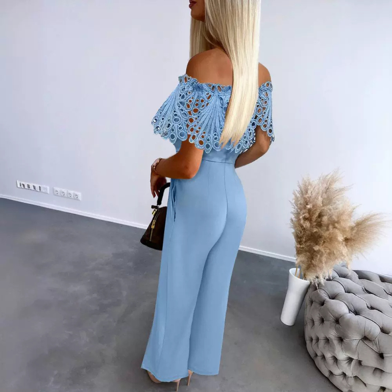 Εκρηκτική Νέα Καλοκαιρινή Ολόσωμη Φόρμα με Δαντέλα και έναν ώμο από Amazon για το 2024 - με Αυτή την Υφασμάτινη Ζώνη