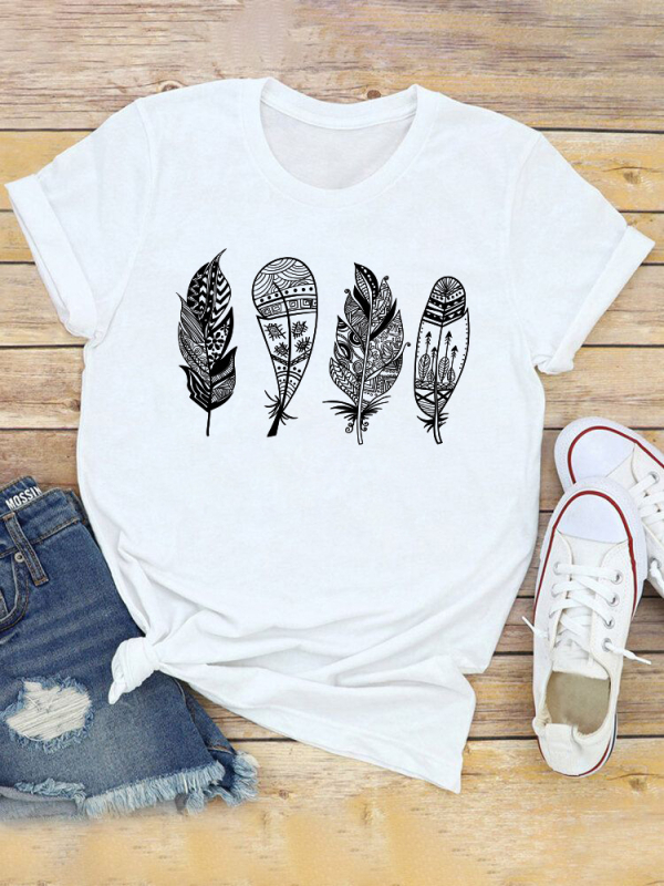 Tricou Dandelion pentru femei, stil european și american, cu mânecă scurtă, casual, de zi cu zi, top pentru femei, Dandelion, cu mânecă scurtă, mărime europeană