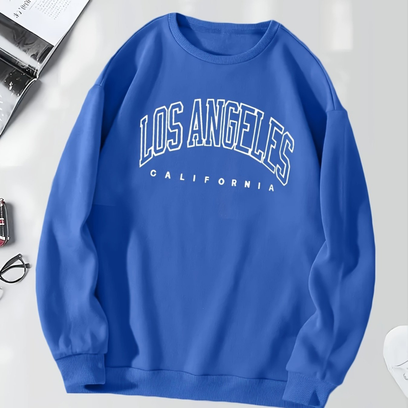 Veste pulover cu imprimeu de litere, veste casual cu mânecă lungă și guler rotund pentru toamnă și iarnă, orhidee neagră verde închis pentru femei