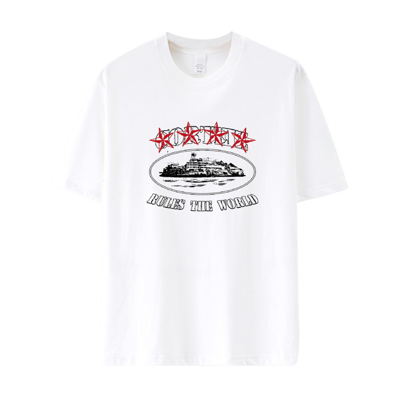 Marca transfrontalieră Corteiz No Time 4 Luv Tee Cortez nu are timp, îmi place tricoul tău