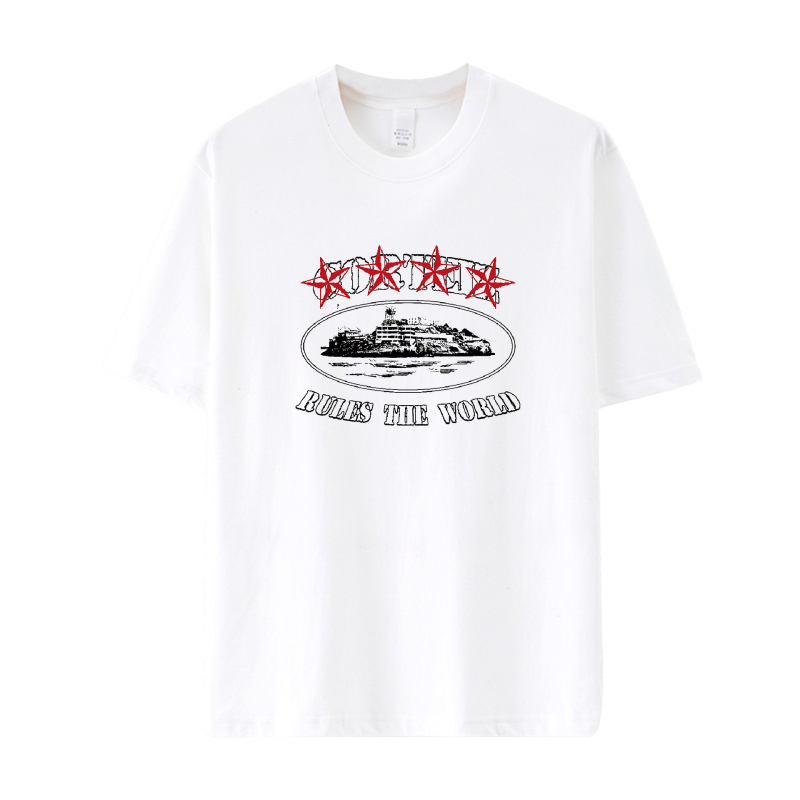 Marca transfrontalieră Corteiz No Time 4 Luv Tee Cortez nu are timp, îmi place tricoul tău