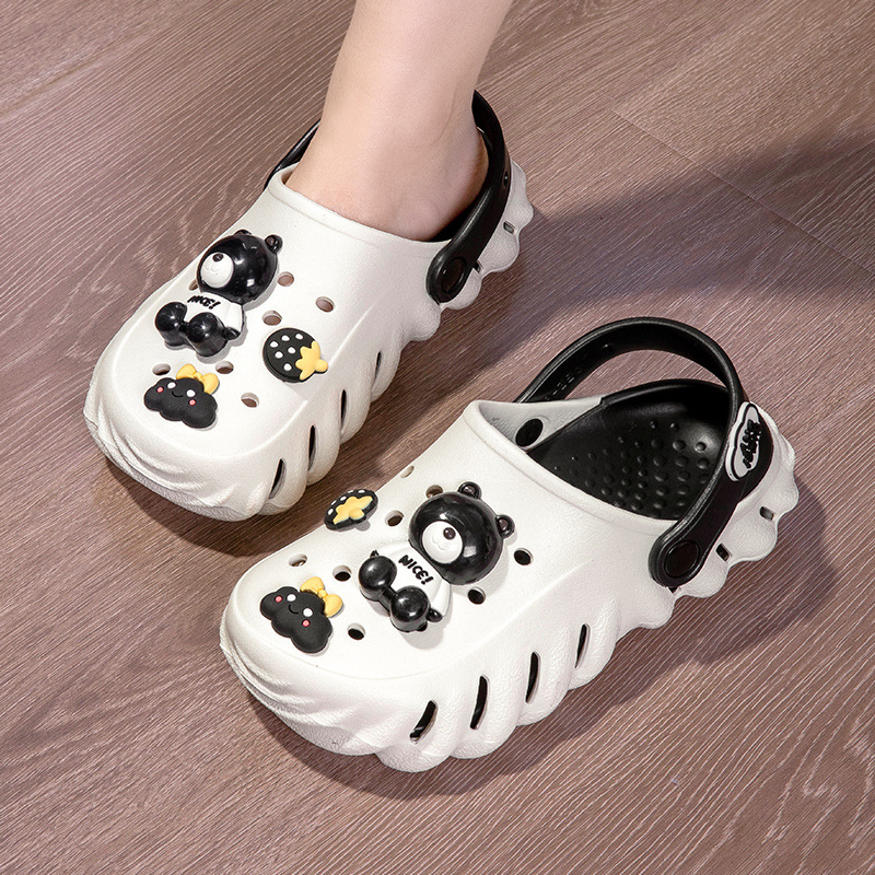 Fengrun mājas caurumu sieviešu apavi 2024. gada vasarai, neslīdoši, biezi apakšējie apavi, moderni āra pāru pludmales apavi