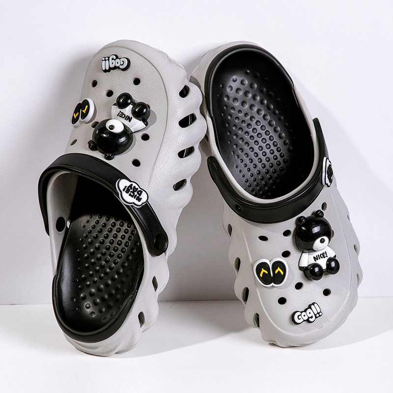 Fengrun mājas caurumu sieviešu apavi 2024. gada vasarai, neslīdoši, biezi apakšējie apavi, moderni āra pāru pludmales apavi