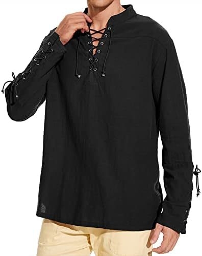 Tricou polo pirat Amazon pentru bărbați, costum vintage renascentist gotic victorian de Halloween, Steam Punk