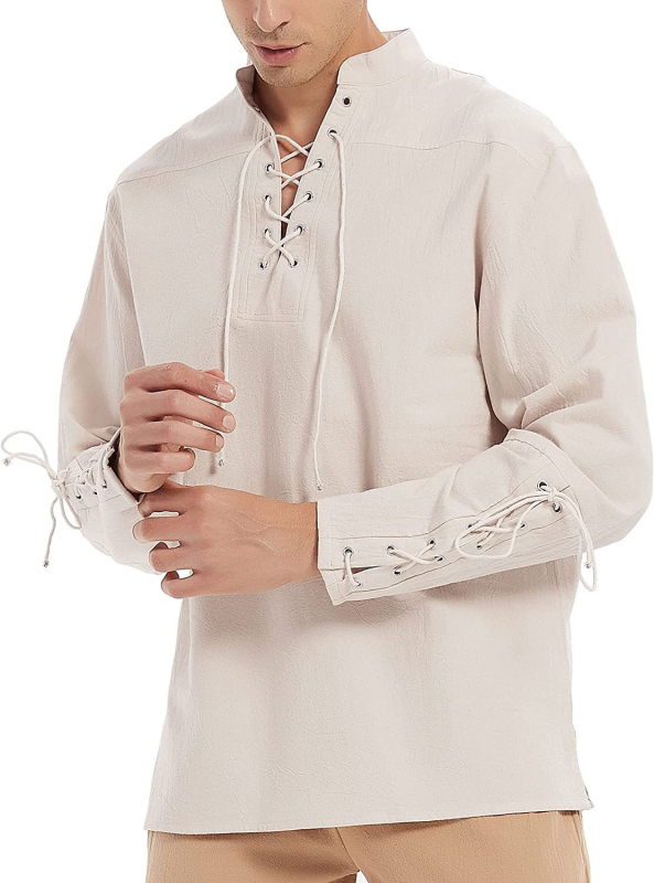 Tricou polo pirat Amazon pentru bărbați, costum vintage renascentist gotic victorian de Halloween, Steam Punk