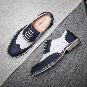 Ανδρικά Παπούτσια 2024 Ανδρικά Επαγγελματικά Επίσημα Δερμάτινα Παπούτσια Μοντέρνα Παπούτσια Brogue Βρετανικού Στυλ Εξατομικευμένα Γαμήλια Παπούτσια Ανδρών Ανθεκτικά στη φθορά Άνετα