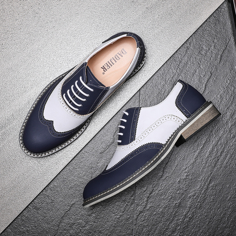 Muške cipele 2024 Muške poslovne formalne kožne cipele Moderne brogue cipele britanskog stila Personalizirane vjenčane cipele za gospodu Otporne na habanje Udobne