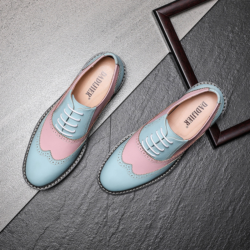 Muške cipele 2024 Muške poslovne formalne kožne cipele Moderne brogue cipele britanskog stila Personalizirane vjenčane cipele za gospodu Otporne na habanje Udobne