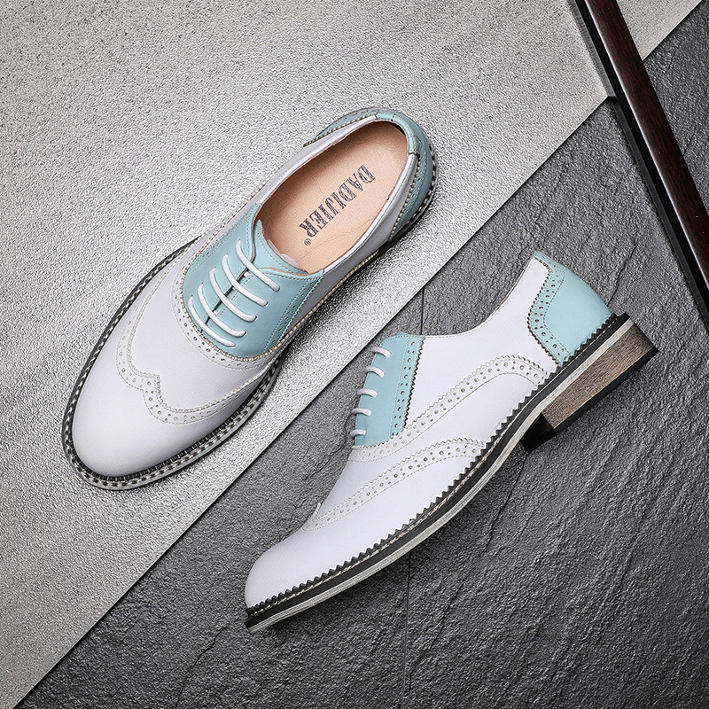 Muške cipele 2024 Muške poslovne formalne kožne cipele Moderne brogue cipele britanskog stila Personalizirane vjenčane cipele za gospodu Otporne na habanje Udobne