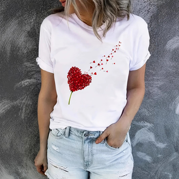 Tricou de primăvară-vară cu mânecă scurtă și guler rotund cu imprimeu de craniu și litere pentru Halloween, comerț transfrontalier