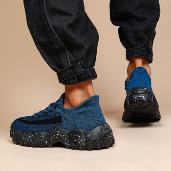 Αποκλειστικά σε διασυνοριακό επίπεδο για το AliExpress Amazon, αθλητικά ανδρικά παπούτσια για μεγάλα μεγέθη, αναπνεύσιμα, πλεκτά παπούτσια με κορδόνια, casual παπούτσια για τρέξιμο, plus size