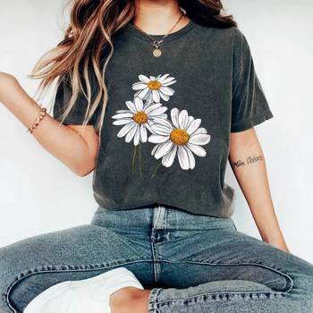 Amazon eBay Nova modna majica kratkih rukava s cvjetnim printom, ljetna europska i američka trendi ženska majica, ženski top na zalihi