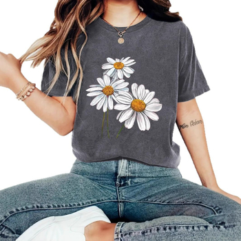 Amazon eBay Nova modna majica kratkih rukava s cvjetnim printom, ljetna europska i američka trendi ženska majica, ženski top na zalihi