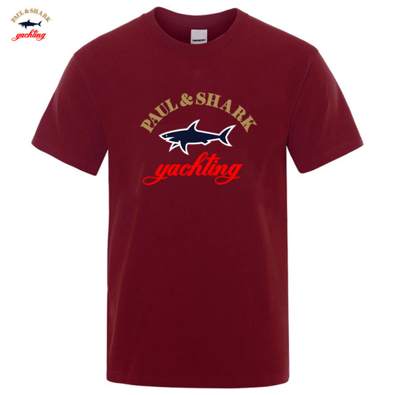 2025. gada Amazon Wish Eiropas un Amerikas pārrobežu vasaras haizivs apdrukas modes pāru tīras kokvilnas īsroku T-krekls vīriešiem un sievietēm