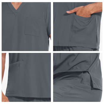 Poiste Amazoni intensiivraviosakonna lühikeste varrukatega kätepesuriided, naiste nahahooldusõe riided, isolatsiooniriided, kombinesoonid, härmas ülikonnad