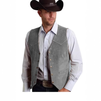 Vyriška zomšinė liemenė. Verslo stiliaus, prigludusi liemenė.