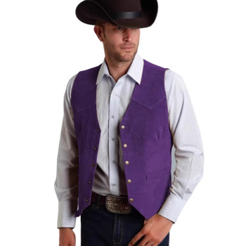 Vyriška zomšinė liemenė. Verslo stiliaus, prigludusi liemenė.