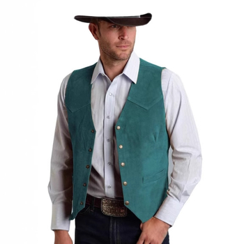 Vyriška zomšinė liemenė. Verslo stiliaus, prigludusi liemenė.