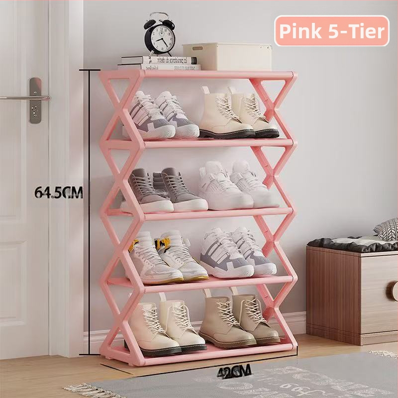 Paprasta, moderni, dulkėms atspari batų lentyna, daugiasluoksnė, paprasto surinkimo, sulankstoma batų lentyna