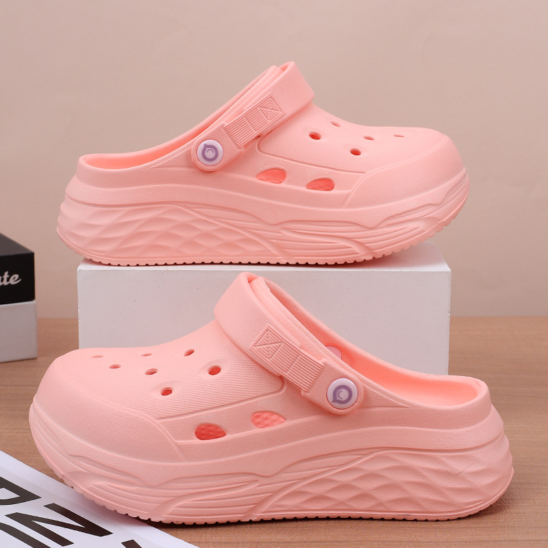 Vasaras alu apavi sievietēm neslīdošas pludmales āra biezas zoles Baotou Dung sajūtas modes Joker rūpnīcas veikals