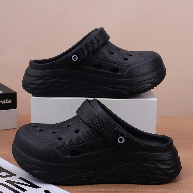 Vasaras alu apavi sievietēm neslīdošas pludmales āra biezas zoles Baotou Dung sajūtas modes Joker rūpnīcas veikals