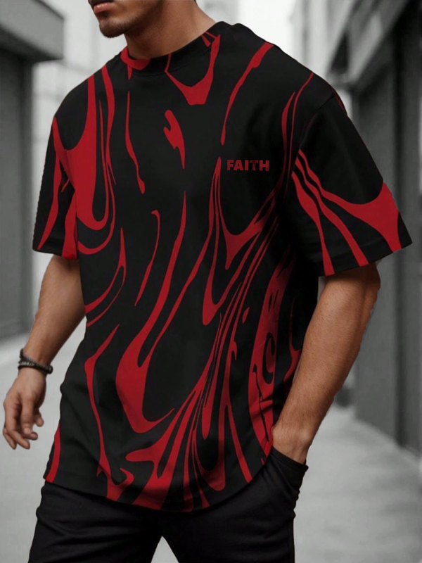 Ljetna muška majica kratkih rukava s 3D ispisom, veleprodaja, trendi okrugli izrez, kratkih rukava za fitness