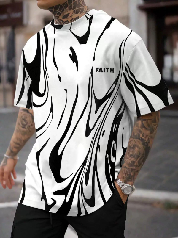 Ljetna muška majica kratkih rukava s 3D ispisom, veleprodaja, trendi okrugli izrez, kratkih rukava za fitness