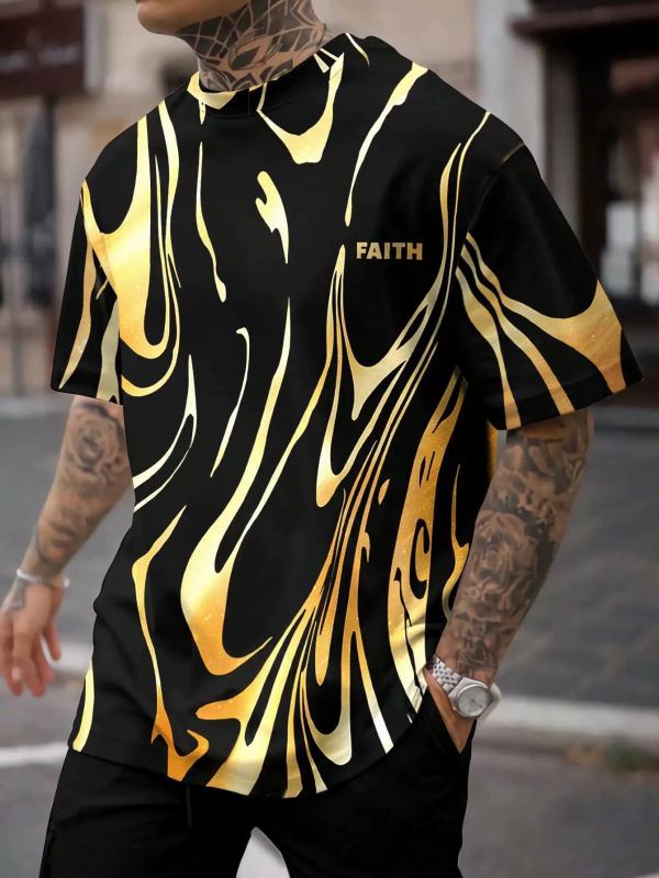 Ljetna muška majica kratkih rukava s 3D ispisom, veleprodaja, trendi okrugli izrez, kratkih rukava za fitness