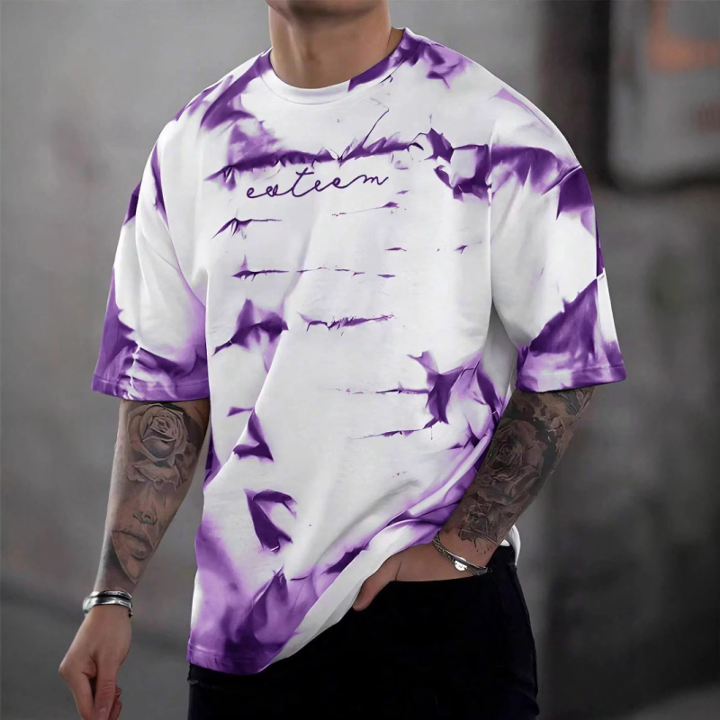 Ljetna muška majica kratkih rukava s 3D ispisom, veleprodaja, trendi okrugli izrez, kratkih rukava za fitness