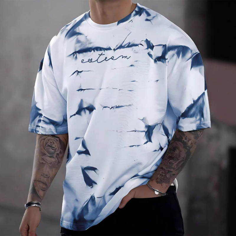 Ljetna muška majica kratkih rukava s 3D ispisom, veleprodaja, trendi okrugli izrez, kratkih rukava za fitness