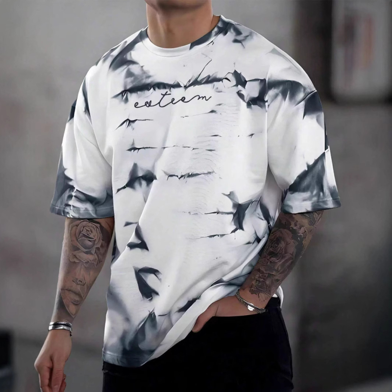 Ljetna muška majica kratkih rukava s 3D ispisom, veleprodaja, trendi okrugli izrez, kratkih rukava za fitness