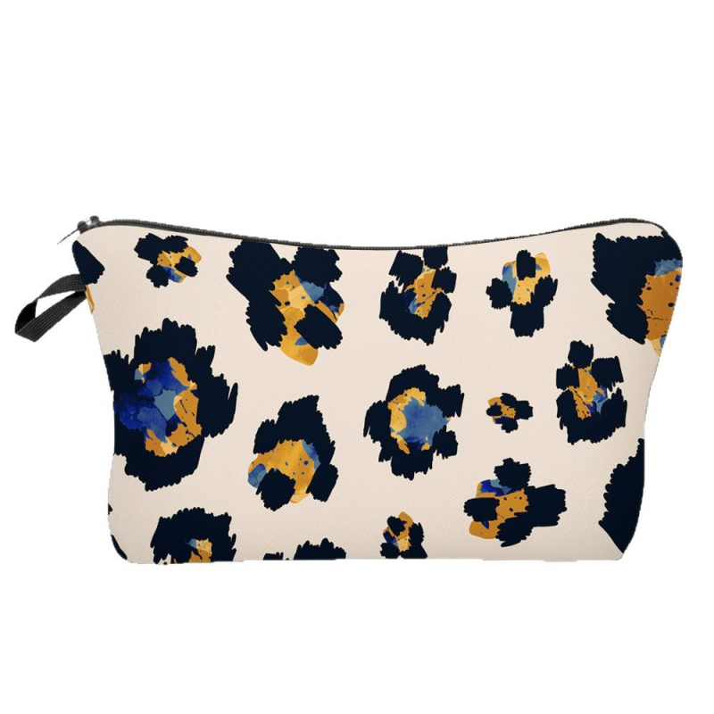 Naujas tarpvalstybinis leopardo 3D skaitmeninio spausdinimo prausimosi krepšys, madingas, aukštos klasės kosmetikos laikymo krepšys, kosmetinis krepšys