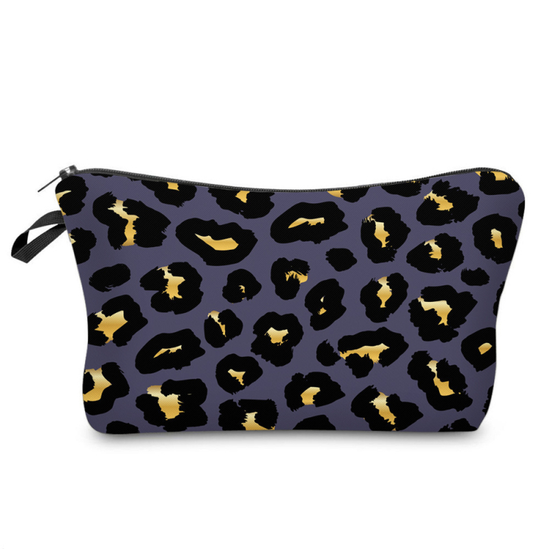 Naujas tarpvalstybinis leopardo 3D skaitmeninio spausdinimo prausimosi krepšys, madingas, aukštos klasės kosmetikos laikymo krepšys, kosmetinis krepšys