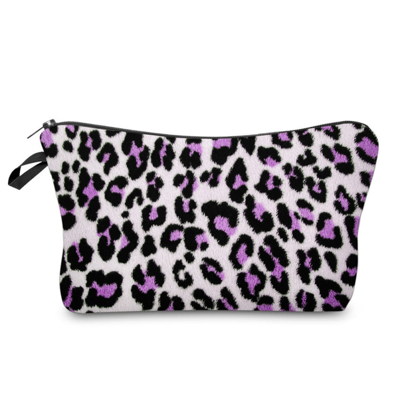 Naujas tarpvalstybinis leopardo 3D skaitmeninio spausdinimo prausimosi krepšys, madingas, aukštos klasės kosmetikos laikymo krepšys, kosmetinis krepšys