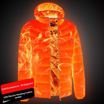 Nová technológia elektrického vykurovania s bavlnenou podšívkou, pánska a dámska inteligentná vykurovacia bavlnená podšívka, nabíjanie oblečenia s celotelovým vykurovaním, zimný kabát