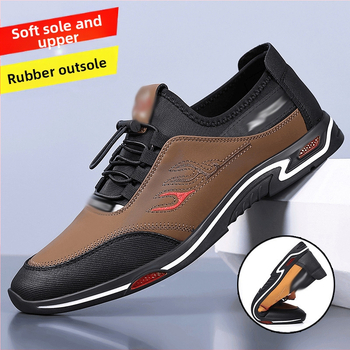 Ανδρικά Παπούτσια 2025 Νέα Ανδρικά Casual Δερμάτινα Παπούτσια Βρετανικά Slip-on Παπούτσια Ανδρικά Παπούτσια Μπαμπά Παπούτσια από Μαλακό Δερμάτινο Παπούτσι