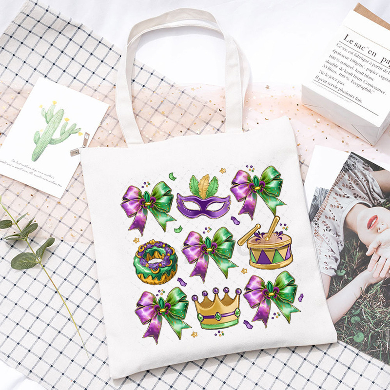 Didelės talpos tarpvalstybinis „Carnival“ spausdintas studentų krepšys korepetitoriui, rankinis krepšys per petį, patogus krepšys