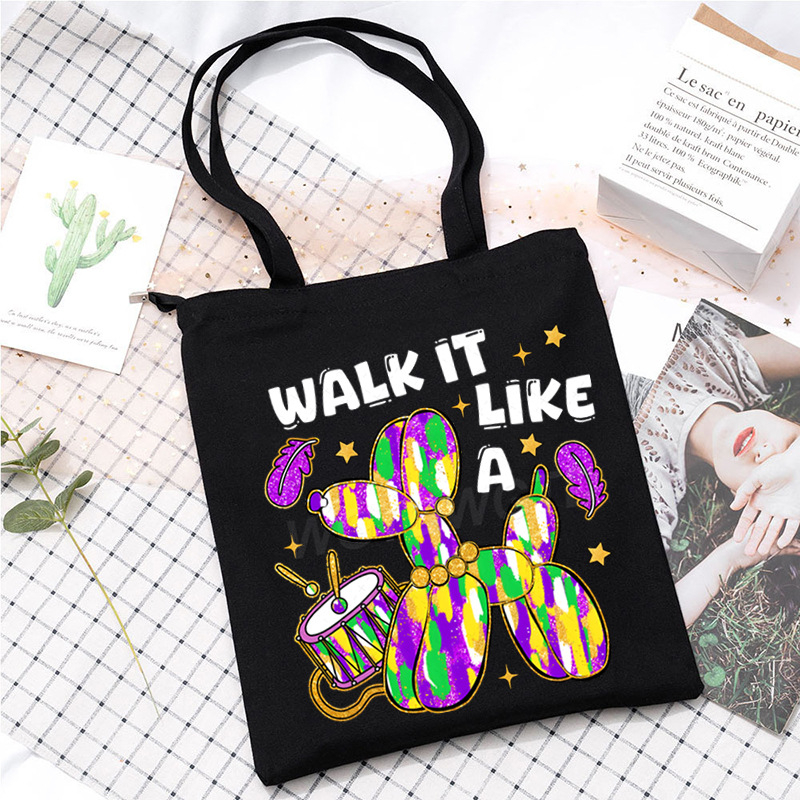 Didelės talpos tarpvalstybinis „Carnival“ spausdintas studentų krepšys korepetitoriui, rankinis krepšys per petį, patogus krepšys