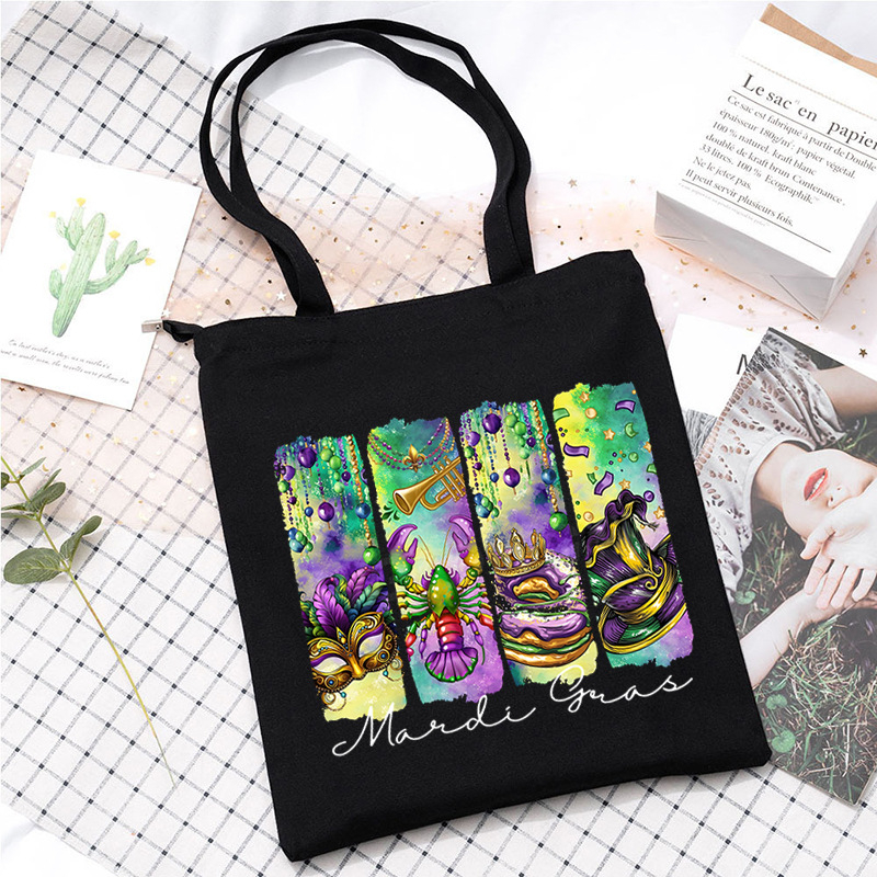 Didelės talpos tarpvalstybinis „Carnival“ spausdintas studentų krepšys korepetitoriui, rankinis krepšys per petį, patogus krepšys