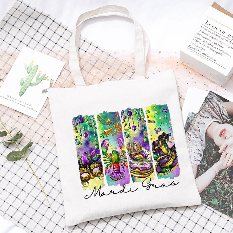 Didelės talpos tarpvalstybinis „Carnival“ spausdintas studentų krepšys korepetitoriui, rankinis krepšys per petį, patogus krepšys